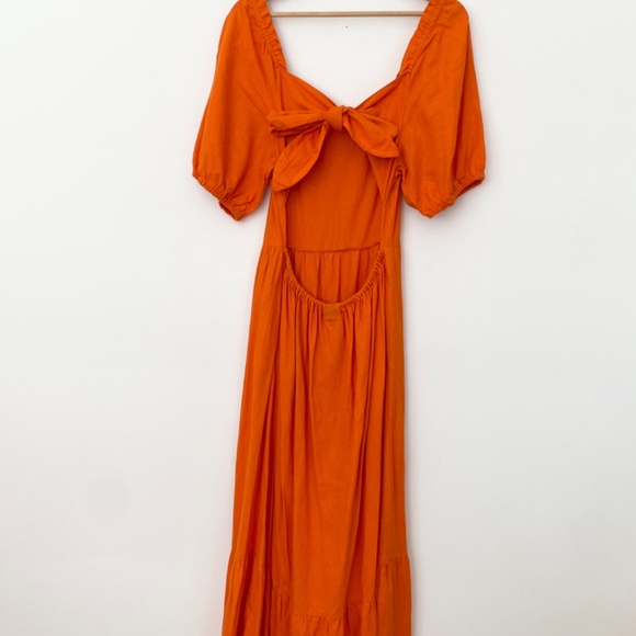 Who what wear puff sleeve open back maxi dress - Picture 7 of 7